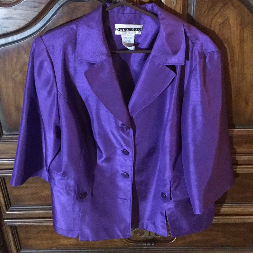 Purple Dana Kay, spring,summer or fall jacket top